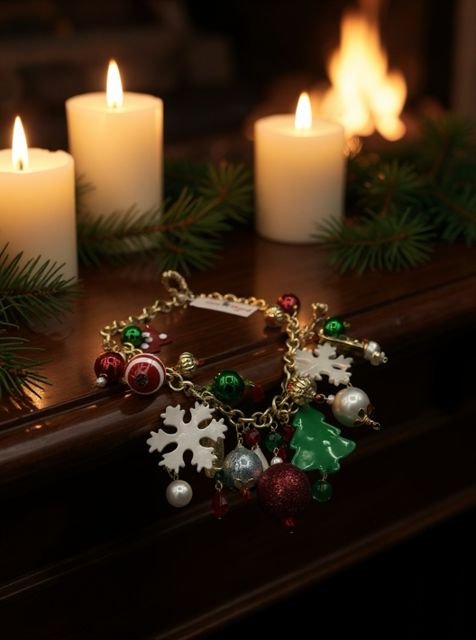 Chunky Christmas Statement Necklace — view 3