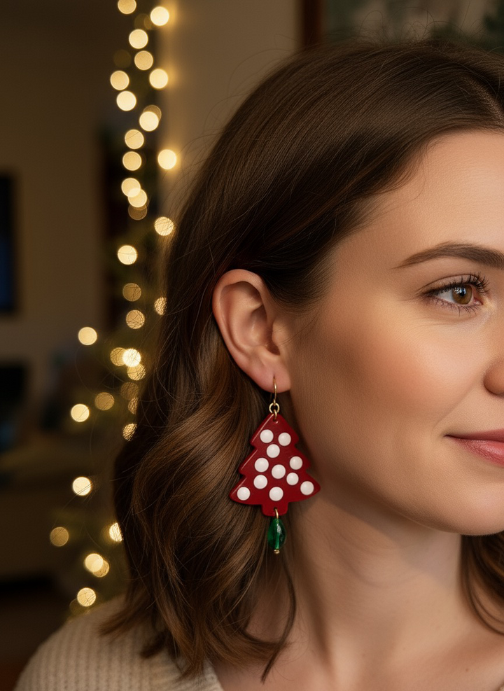 Christmas Tree Drop Earring — view 2