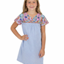 The Lexie Embroidered Pin Stripe Dress for Girls