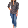 The Missy Top in Black Embroidered Cotton