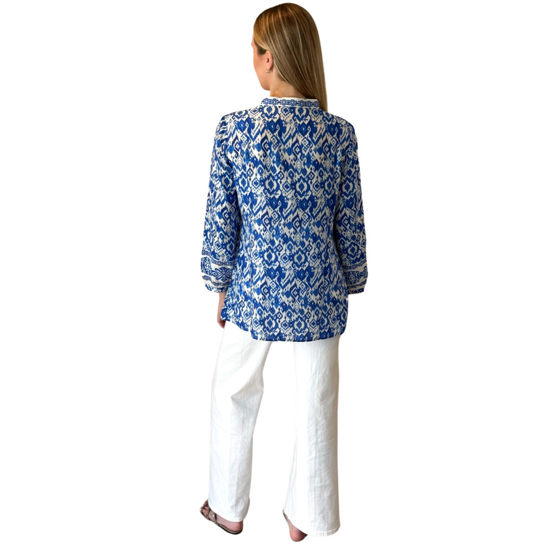 The Finley Block Print Tunic — view 5