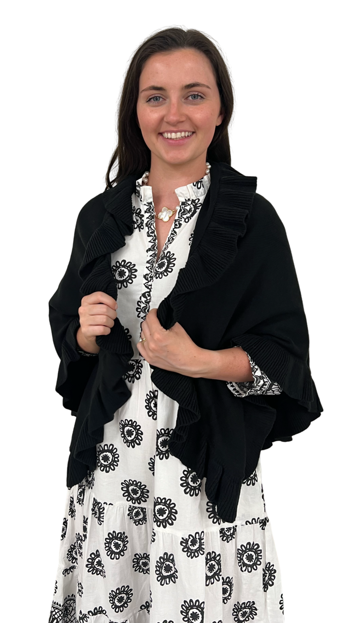 The Brigitte Ruffle Wrap — view 7