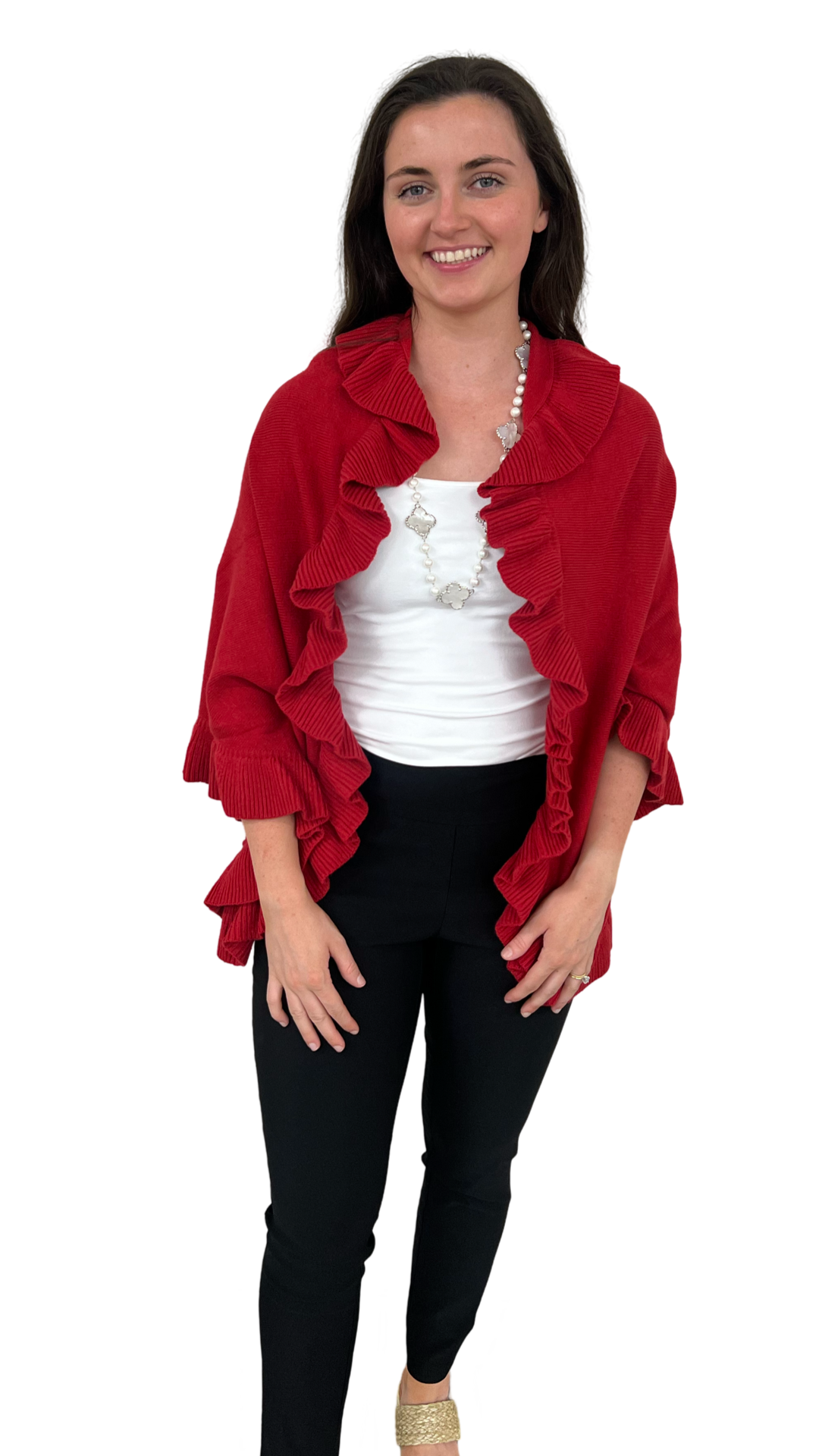 The Brigitte Ruffle Wrap — view 8