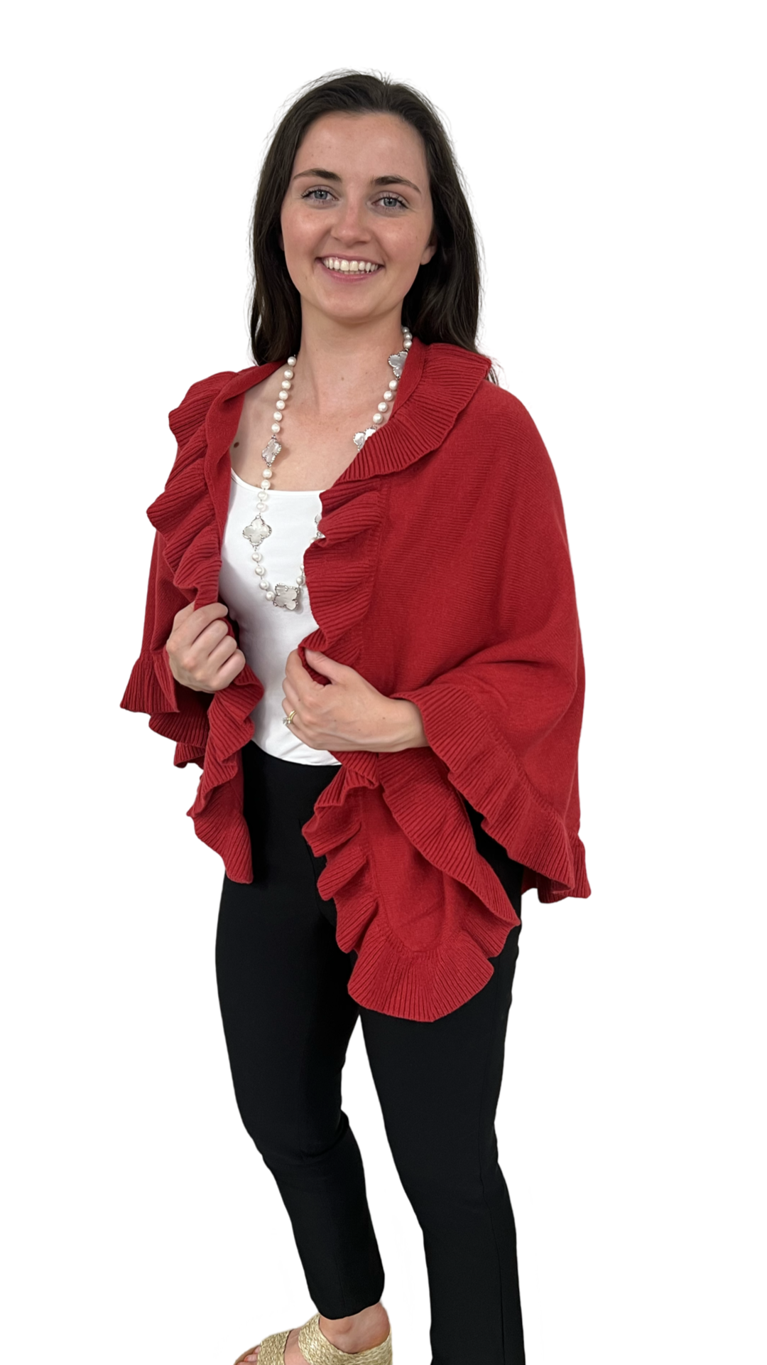 The Brigitte Ruffle Wrap — view 9