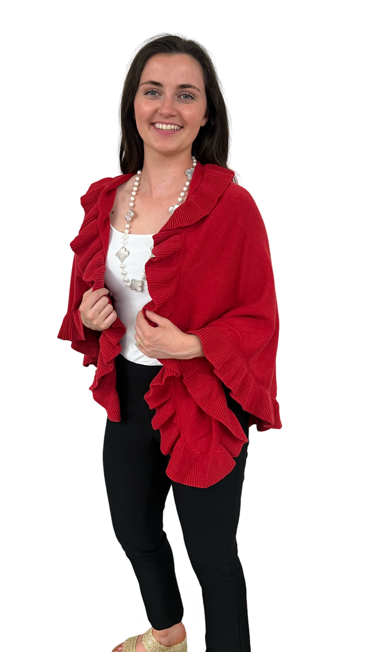 The Brigitte Ruffle Wrap — view 9
