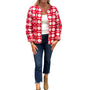The Nellie Reversible Applique Jacket in Red and White