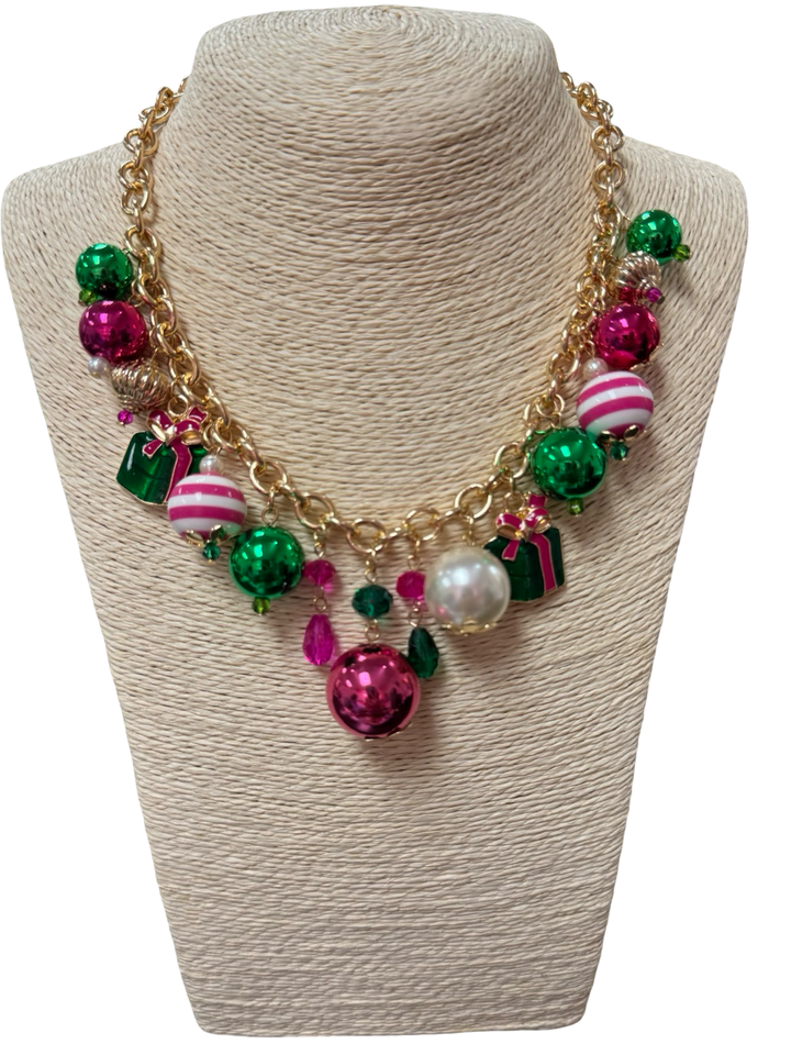 Chunky Christmas Statement Necklace