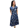 The Sydney Navy Abstract Floral Print Dress
