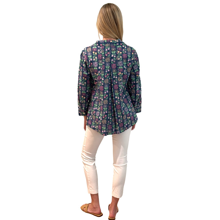 The Mimi Side Pocket Top in Multi Colored Floral — view 6