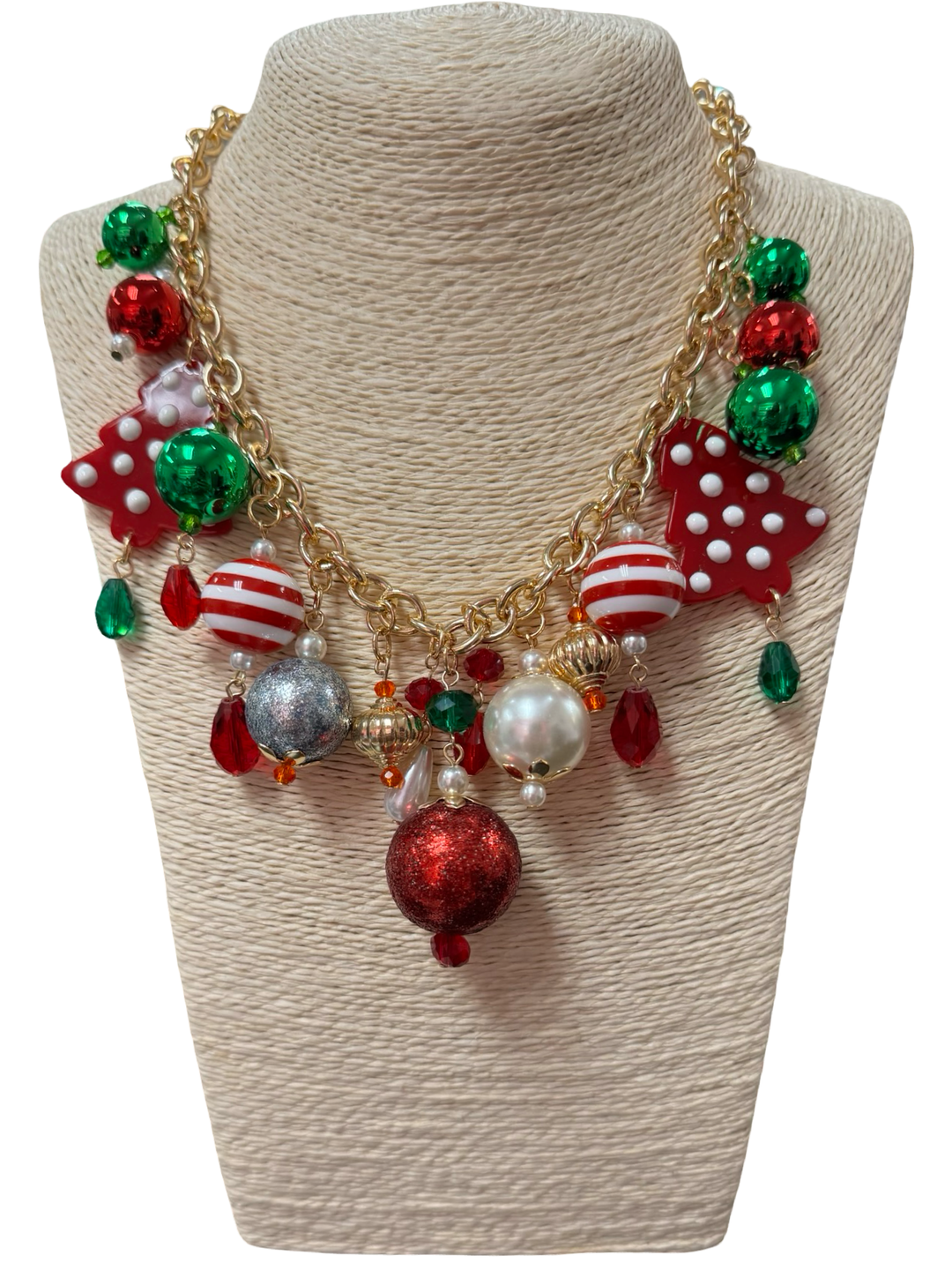 Chunky Christmas Statement Necklace