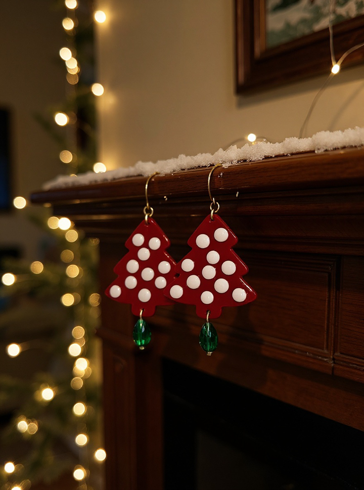 Christmas Tree Drop Earring — view 4