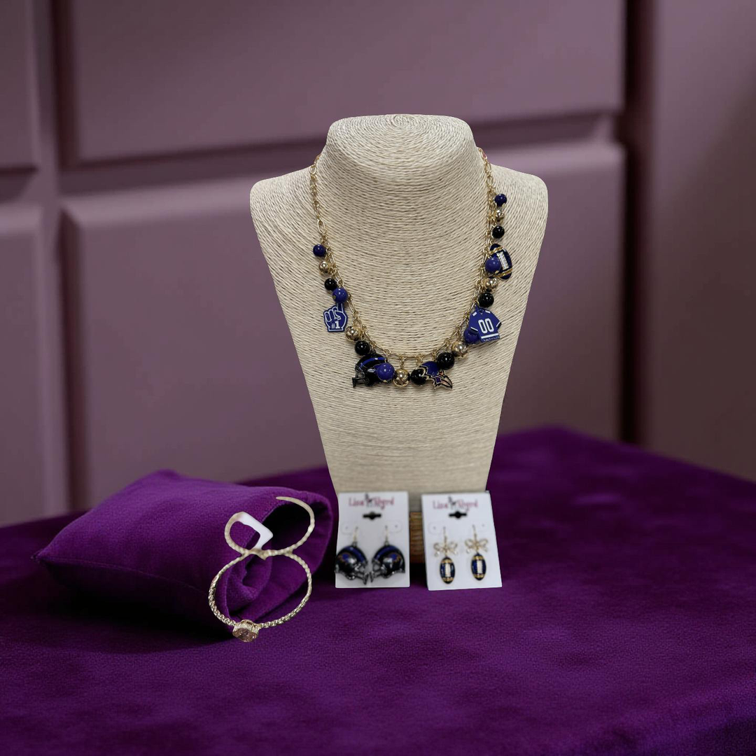 Football Game-day Charm Necklace — view 3