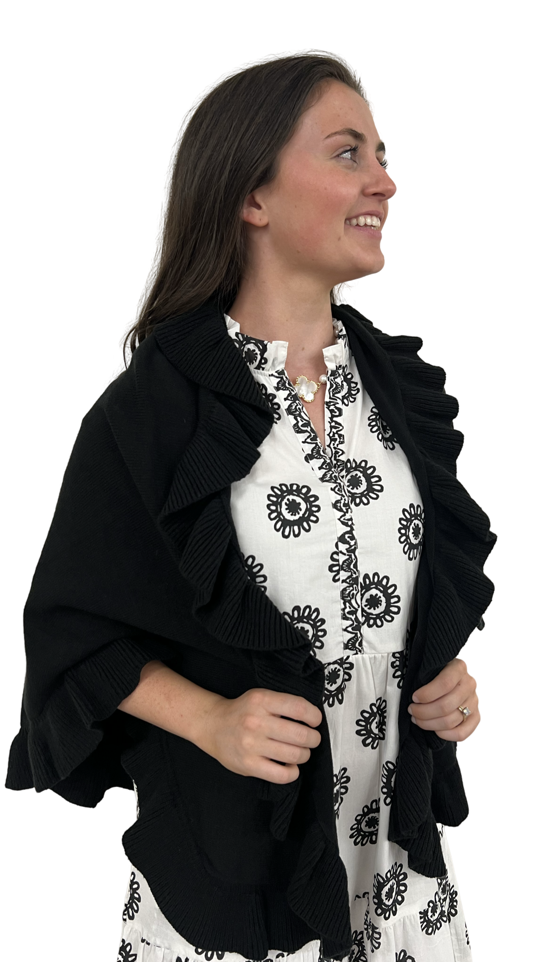 The Brigitte Ruffle Wrap — view 3