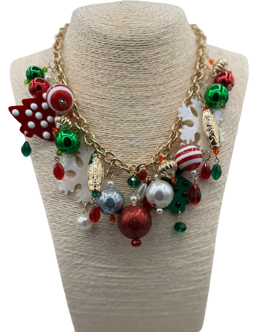 Chunky Christmas Statement Necklace — view 5