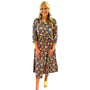 The Remington Cotton Block Print Dress in Blue Hand-Block Printed Floral