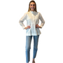 The Veronica Smocked Front Top in Classic White