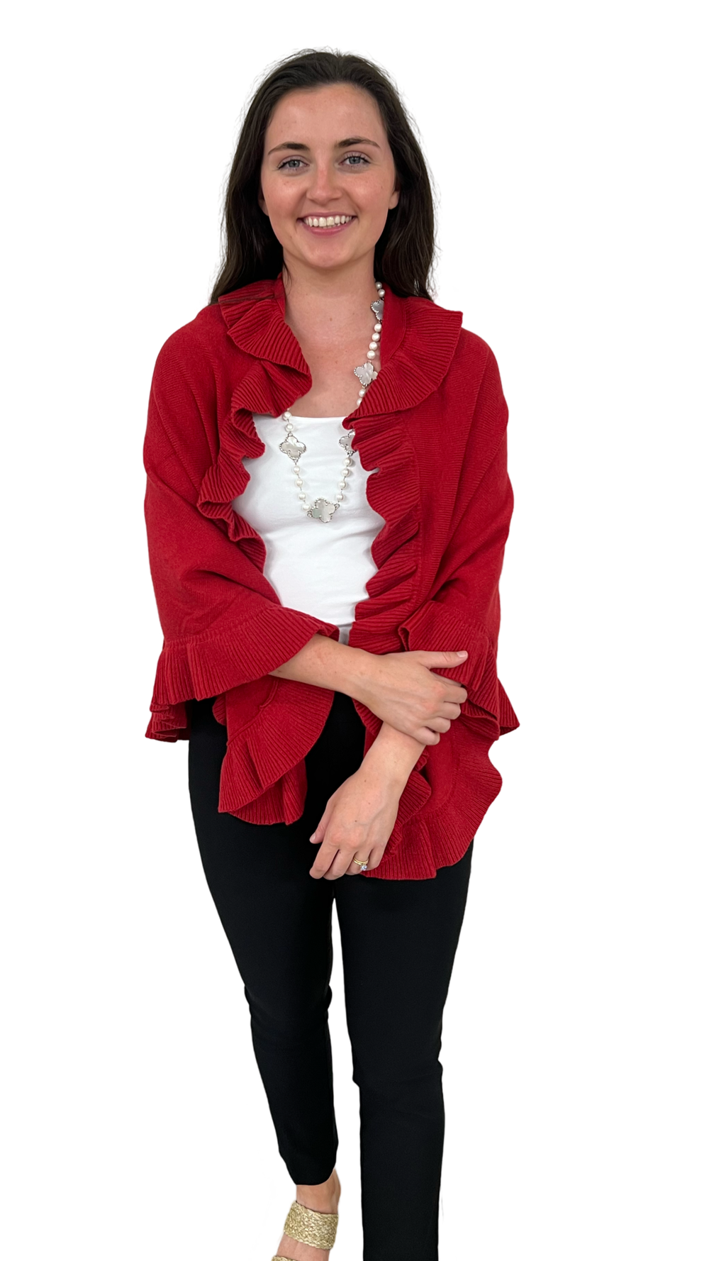 The Brigitte Ruffle Wrap — view 2
