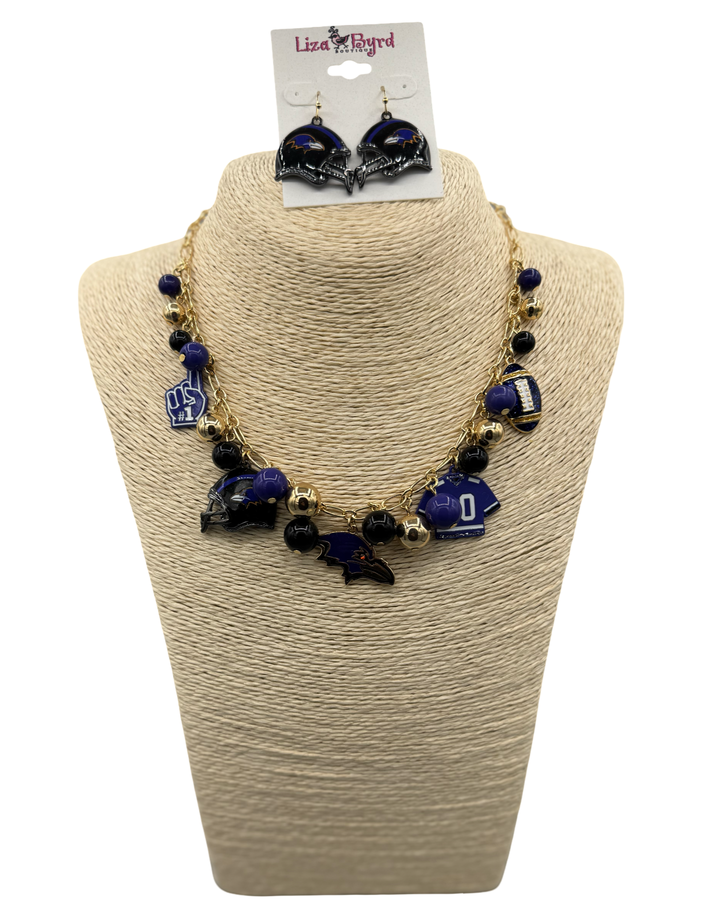Football Game-day Charm Necklace — view 4