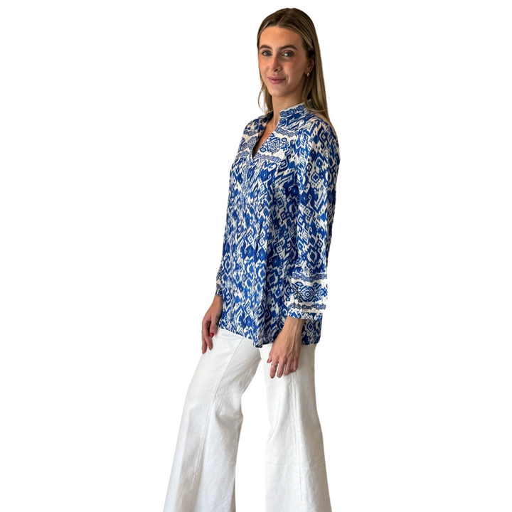 The Finley Block Print Tunic — view 3