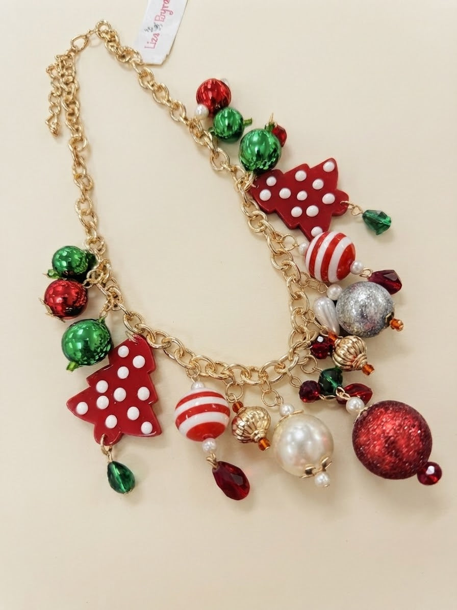 Chunky Christmas Statement Necklace