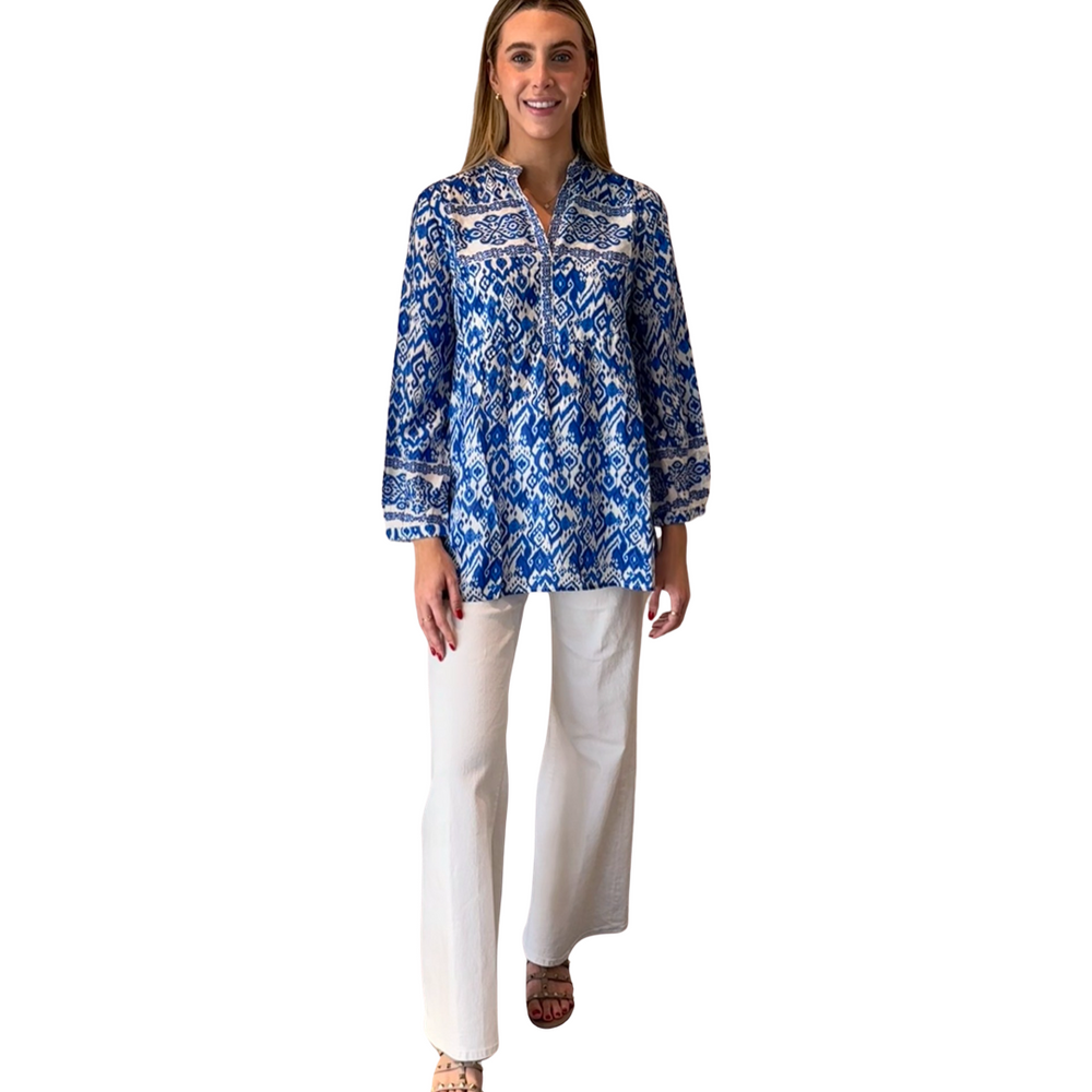 The Finley Block Print Tunic — view 2