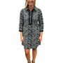 The Annika Black Embroidered Cotton Dress