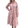 The Marion Button Front Dress in Cream Floral