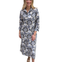 The Lisette Cotton Dress in Abstract Blue