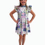 The Tinley Girl's Patch Print Cotton Dress