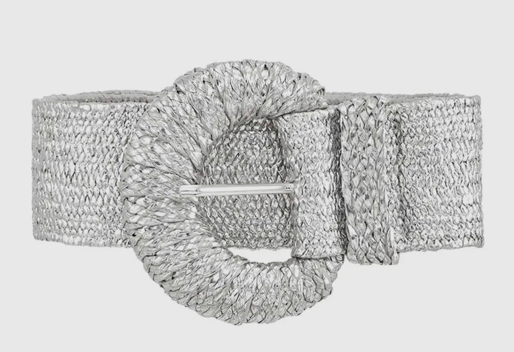 Raffia Buckle Belt — view 2
