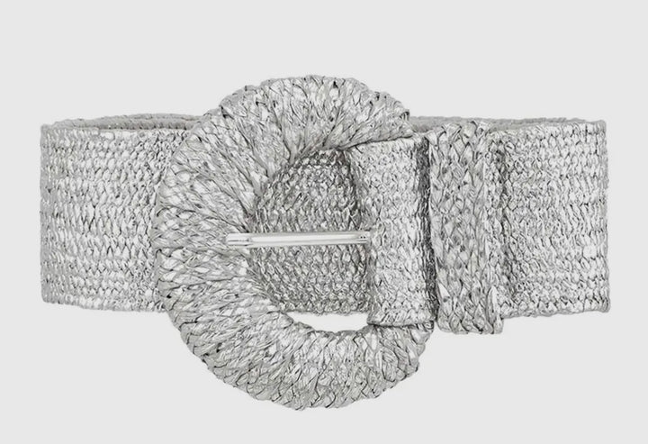 Raffia Buckle Belt — view 2
