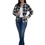 The Nellie Applique Jacket in Navy and White
