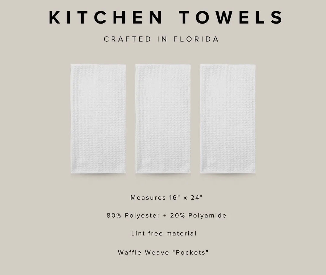 Deck the Palms Dish Towel — view 3