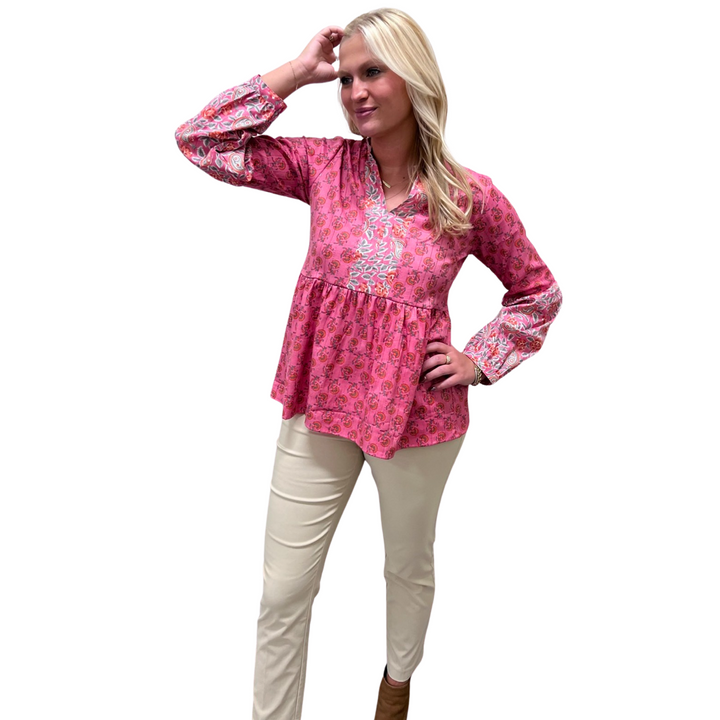 The Ella Tunic in Strawberry Pink — view 4
