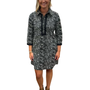The Annika Black Embroidered Cotton Dress