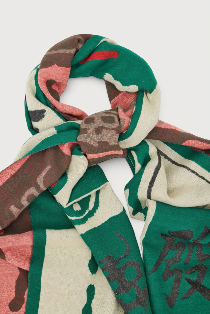 Mahjong Reversible Scarf