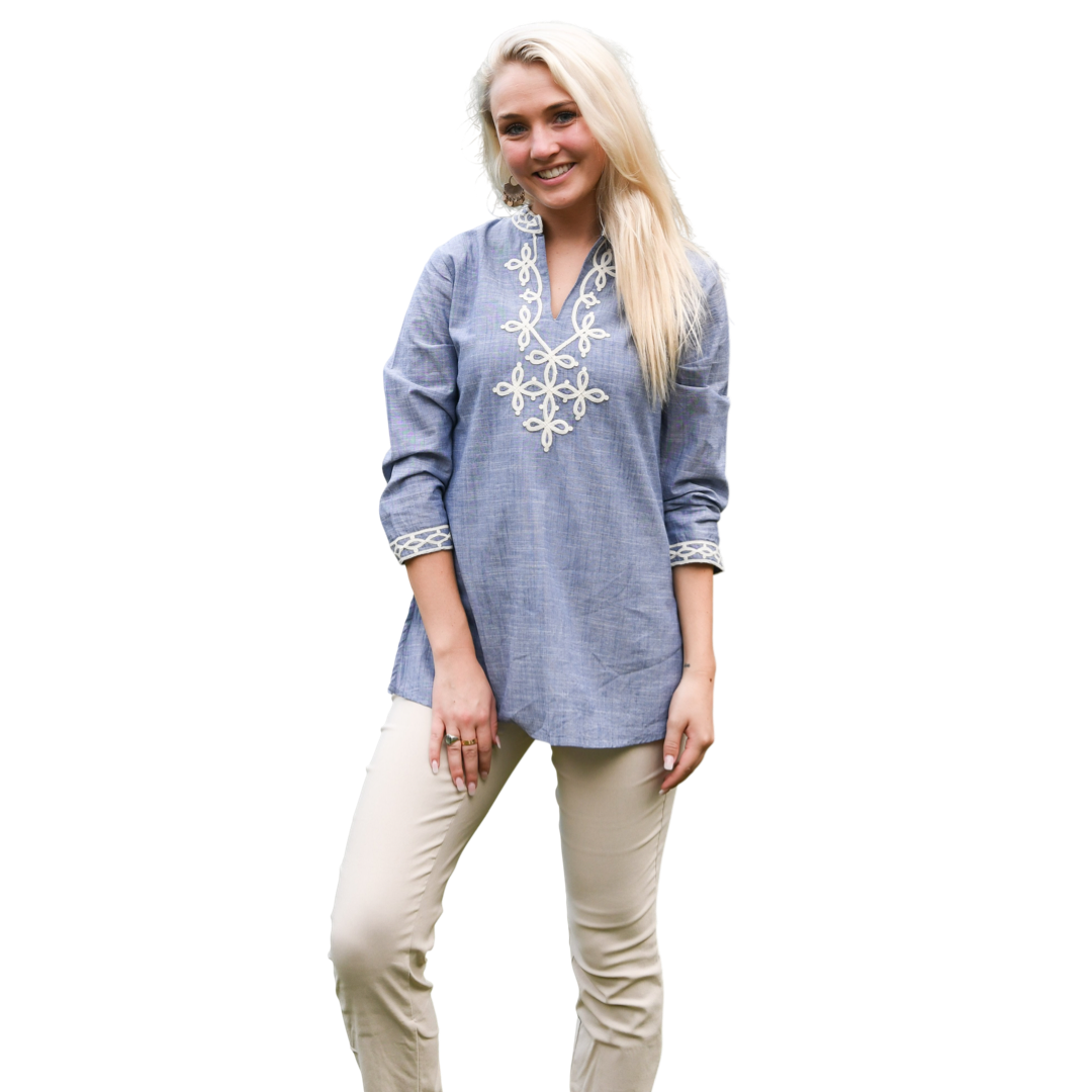 The Brie Embroidered Tunic