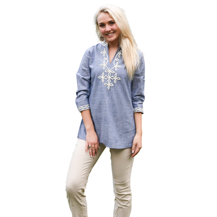 The Brie Embroidered Tunic