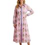 The Marion Dress in Pink Striped Floral
