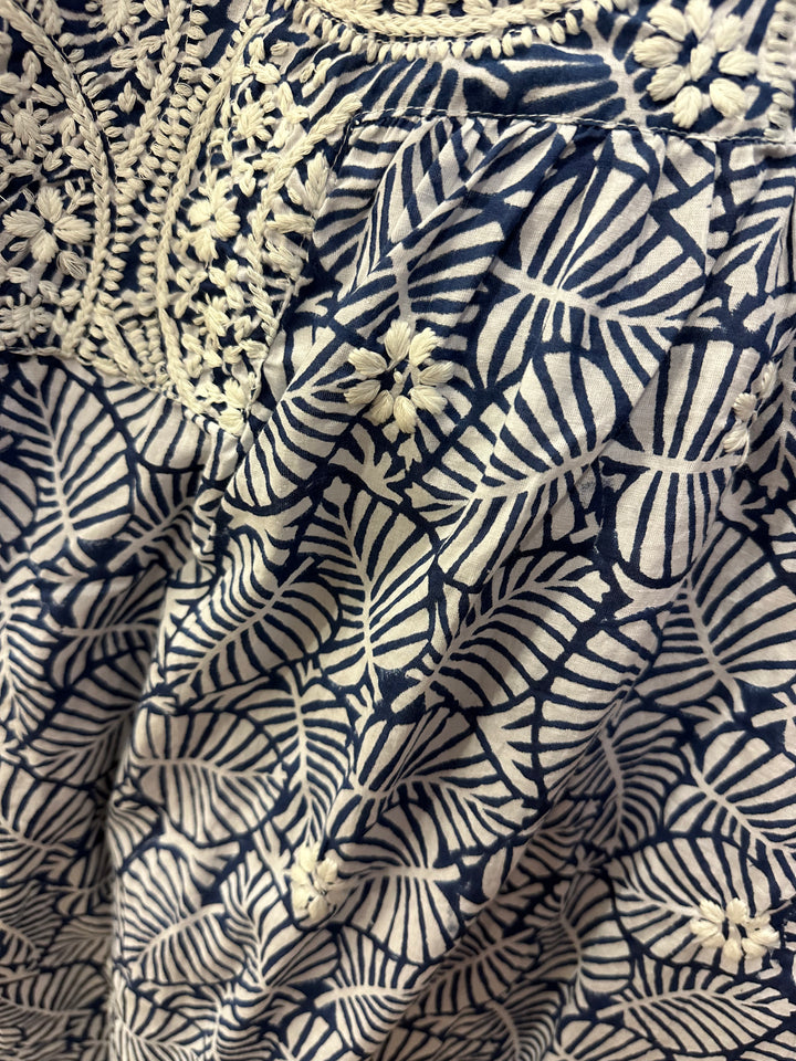The Key Biscayne Embroidered Cotton Dress — view 9