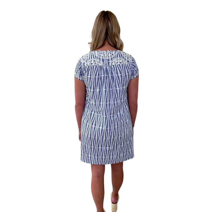 The Key Biscayne Embroidered Cotton Dress — view 5