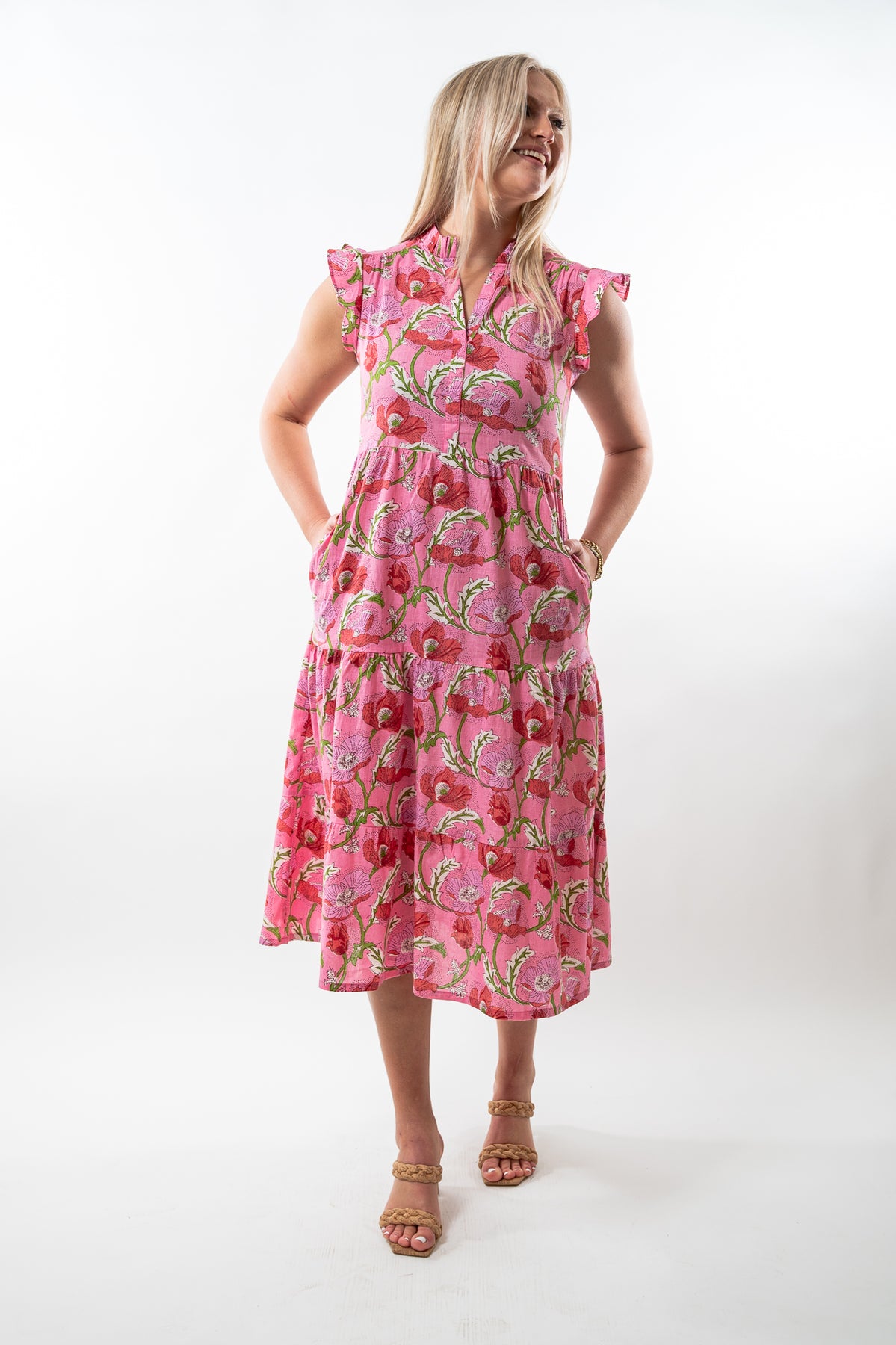 campbell floral maxi dress Z Supply Campbell Floral Maxi Dress in Chocolate Cherry Deja Nu Tx