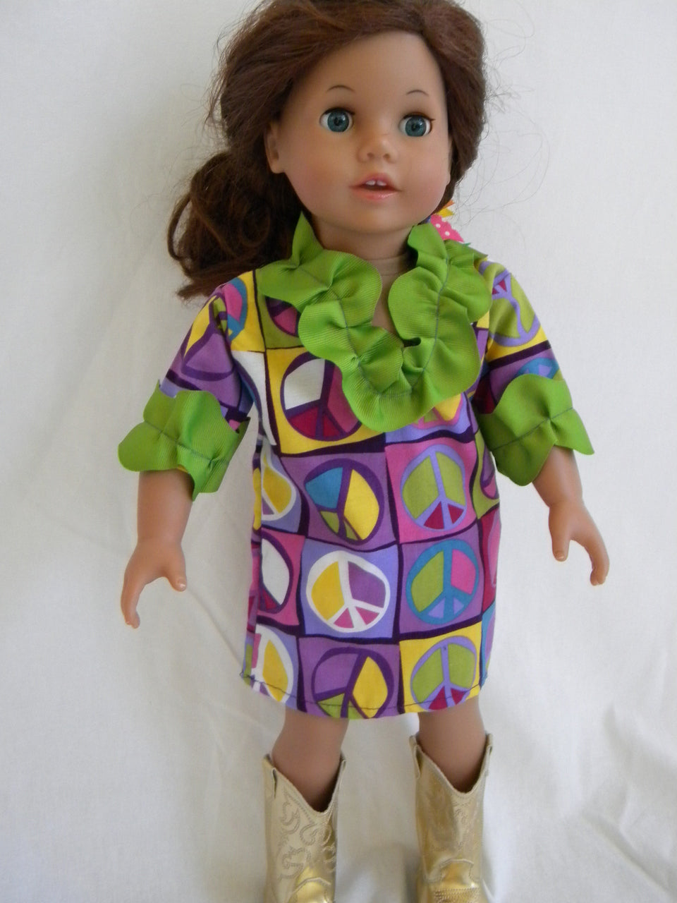 Peace And Love Doll Dress