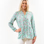 The Wyatt Button Front Tunic in Soft Green