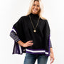 The Gillian Gameday and Beyond Striped Poncho