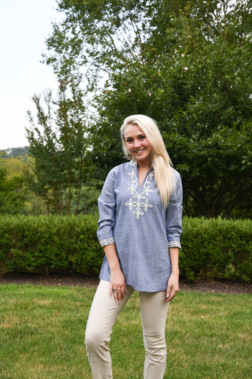 The Brie Embroidered Tunic — view 2