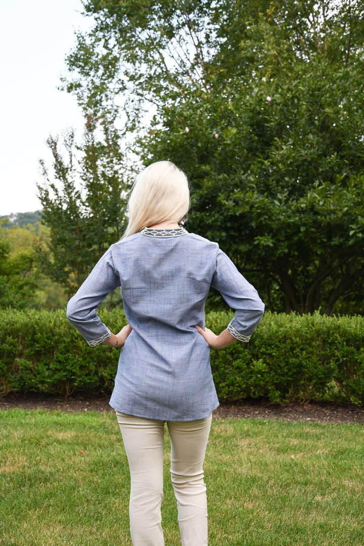 The Brie Embroidered Tunic — view 5