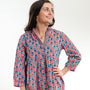 The Morley Cotton Embroidered Top in Coral