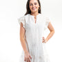 The Willow Dress in White Embroidered Eyelet