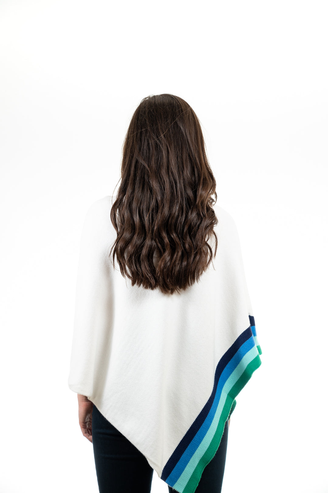 The Perry Striped Poncho — view 3